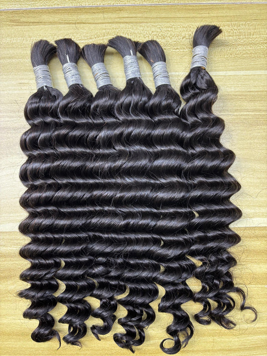Luxury Braiding Hair Bundles – Natural Colors | Body Wave, Natural Wave, Loose Wave, Deep Wave, Curly  (12–18")